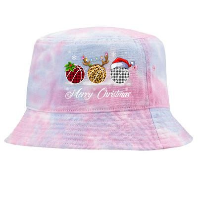 Merry Christmas Basketball Ball Costume Basketball Xmas Gift Tie-Dyed Bucket Hat