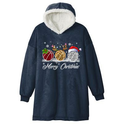 Merry Christmas Basketball Ball Costume Basketball Xmas Gift Hooded Wearable Blanket