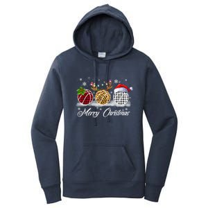 Merry Christmas Basketball Ball Costume Basketball Xmas Gift Women's Pullover Hoodie