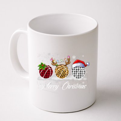 Merry Christmas Basketball Ball Costume Basketball Xmas Gift Coffee Mug