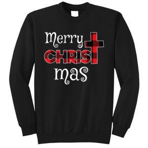 Merry Christmas Buffalo Plaid Sweatshirt