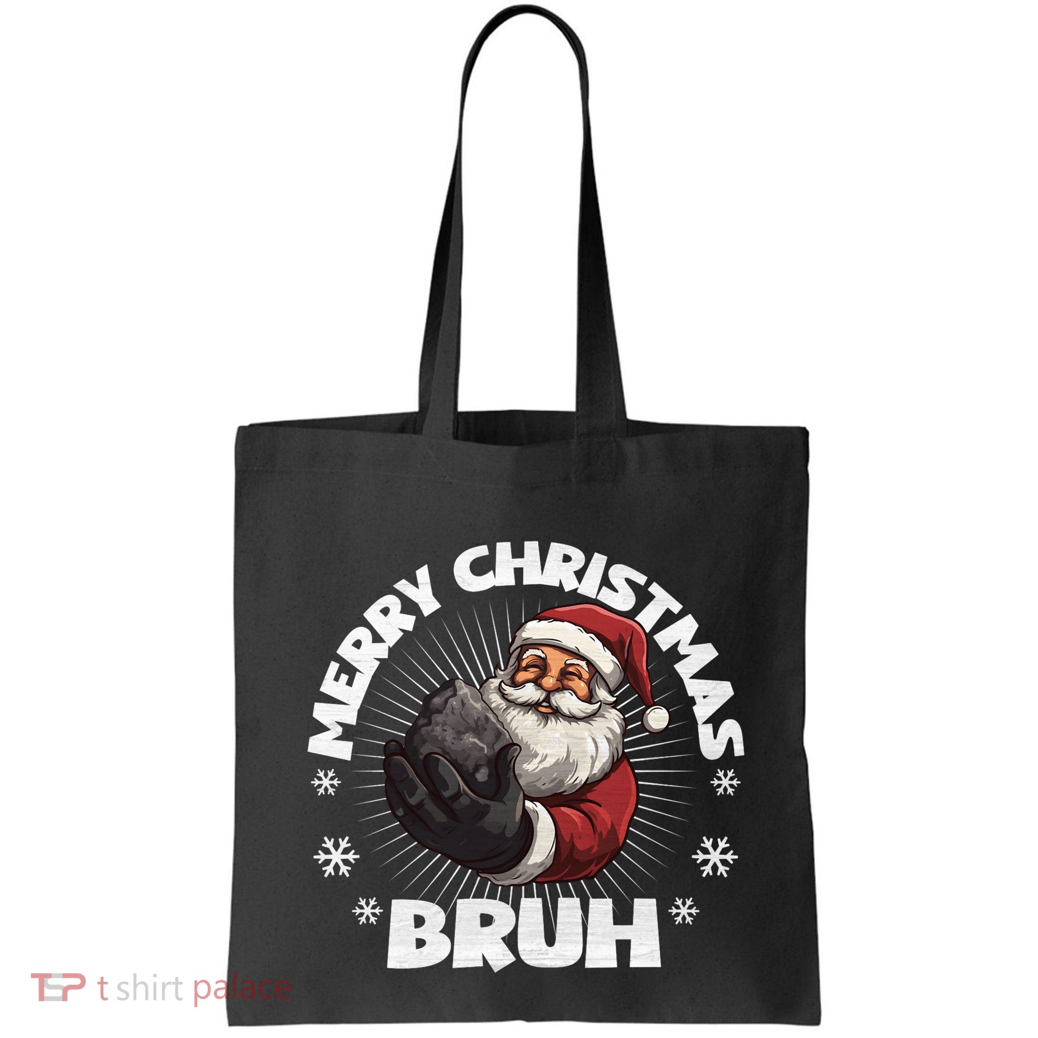 Merry Christmas Bruh Funny Naughty List Coal Xmas Long Sleeve Bag