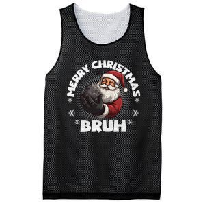 Merry Christmas Bruh Funny Naughty List Coal Xmas Long Sleeve Mesh Reversible Basketball Jersey Tank