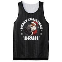 Merry Christmas Bruh Funny Naughty List Coal Xmas Long Sleeve Mesh Reversible Basketball Jersey Tank