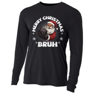 Merry Christmas Bruh Funny Naughty List Coal Xmas Long Sleeve Cooling Performance Long Sleeve Crew