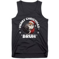 Merry Christmas Bruh Funny Naughty List Coal Xmas Long Sleeve Tank Top