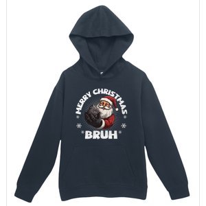 Merry Christmas Bruh Funny Naughty List Coal Xmas Long Sleeve Urban Pullover Hoodie