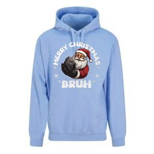 Merry Christmas Bruh Funny Naughty List Coal Xmas Long Sleeve Unisex Surf Hoodie