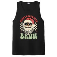 Merry Christmas Bruh Santa Sunglasses Retro PosiCharge Competitor Tank