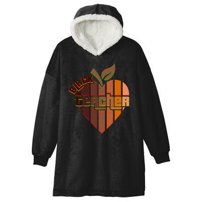 Melanin Colors Black Teacher Hooded Wearable Blanket