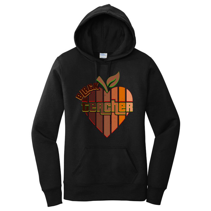 Melanin Colors Black Teacher Women's Pullover Hoodie