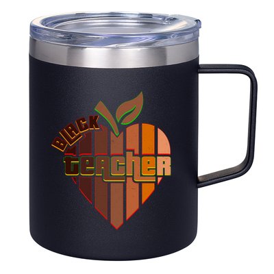 Melanin Colors Black Teacher 12oz Stainless Steel Coffee Mug