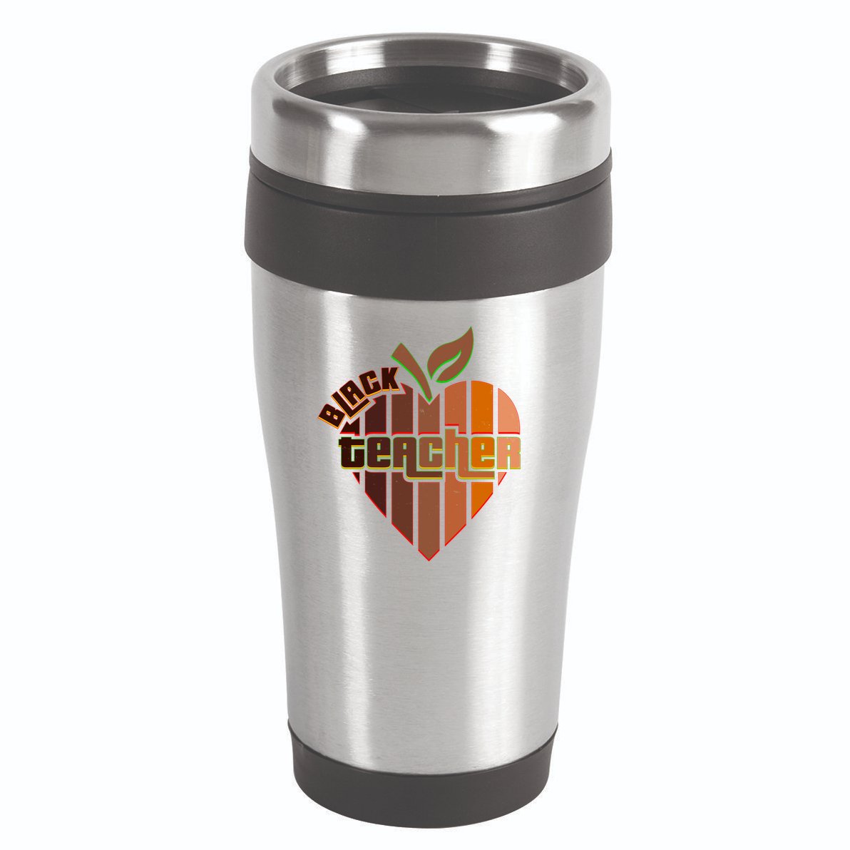 Melanin Colors Black Teacher 16oz Travel Tumbler