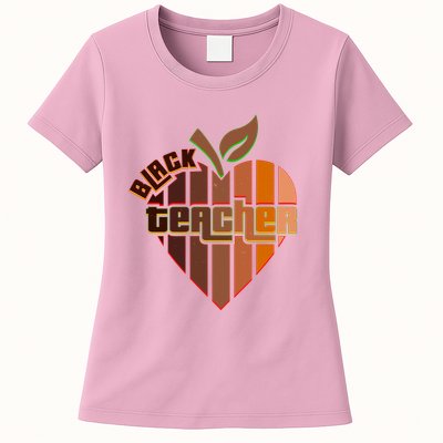 Melanin Colors Black Teacher Womens T-Shirt