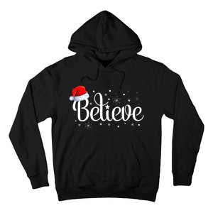 Merry Christmas Believe In Santa Claus Family Pajamas Hoodie