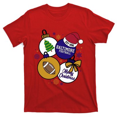 Merry Christmas Baltimore Football Est 1996 T-Shirt