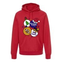 Merry Christmas Baltimore Football Est 1996 Premium Hoodie