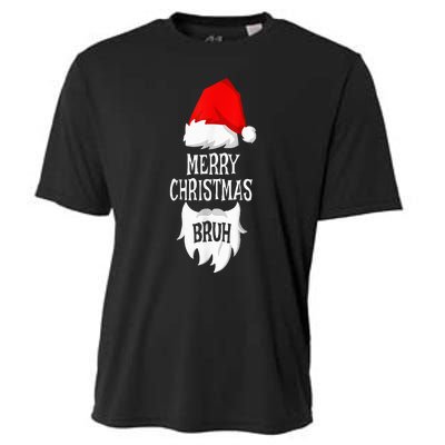 Merry Christmas Bruh Santa Xmas Family Matching Costume Cooling Performance Crew T-Shirt