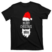 Merry Christmas Bruh Santa Xmas Family Matching Costume T-Shirt