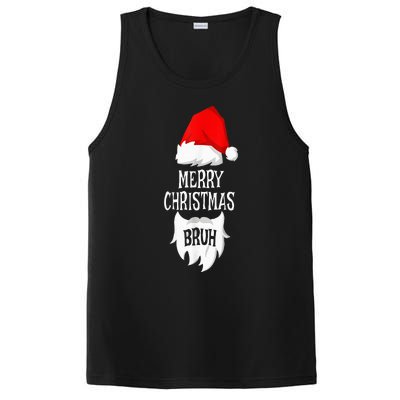 Merry Christmas Bruh Santa Xmas Family Matching Costume PosiCharge Competitor Tank