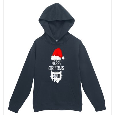 Merry Christmas Bruh Santa Xmas Family Matching Costume Urban Pullover Hoodie