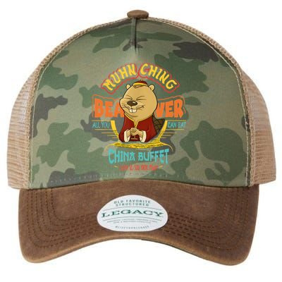 Muhn Ching Beaver All You Can Eat China Buffet Chow Legacy Tie Dye Trucker Hat