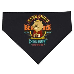 Muhn Ching Beaver All You Can Eat China Buffet Chow USA-Made Doggie Bandana