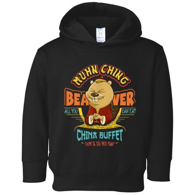 Muhn Ching Beaver All You Can Eat China Buffet Chow Toddler Hoodie