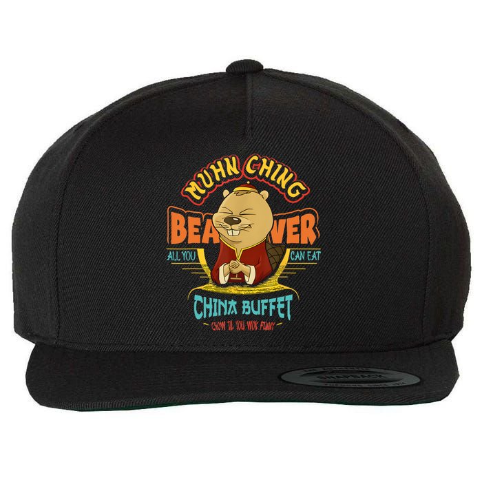 Muhn Ching Beaver All You Can Eat China Buffet Chow Wool Snapback Cap