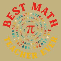 Mathematic Constant Best Math Teacher Ever Pi Spiral Design Mousepad