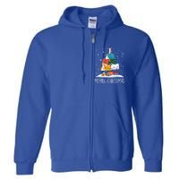 Merry Christmas Books Tree Xmas Book Lovers Gift Full Zip Hoodie