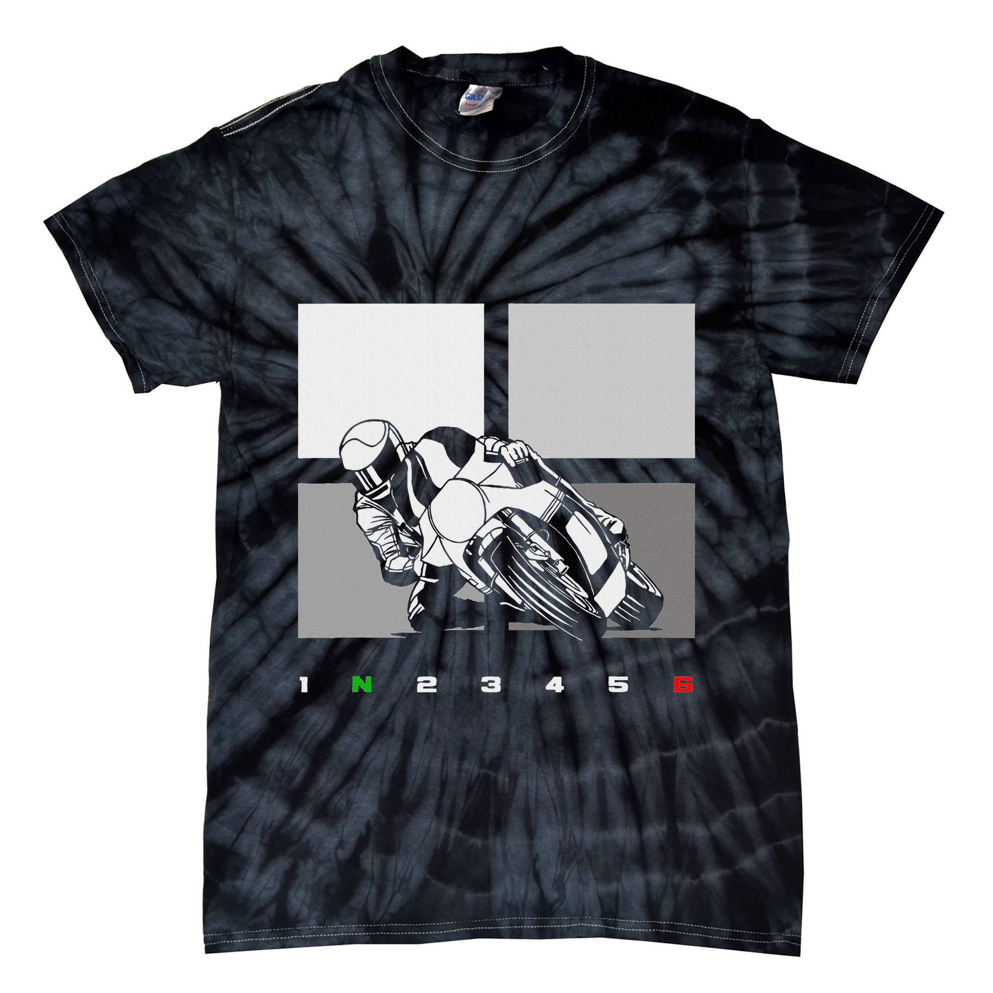 Motorcycle Clothing Biker Motorcycle Tie-Dye T-Shirt