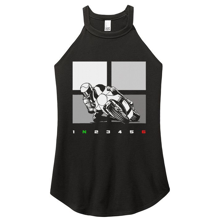 Motorcycle Clothing Biker Motorcycle Women's Perfect Tri Rocker Tank