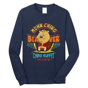 Muhn Ching Beaver All You Can Eat China Buffet Chow Long Sleeve Shirt