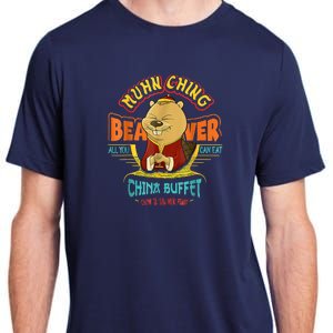 Muhn Ching Beaver All You Can Eat China Buffet Chow Adult ChromaSoft Performance T-Shirt