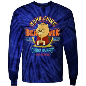 Muhn Ching Beaver All You Can Eat China Buffet Chow Tie-Dye Long Sleeve Shirt