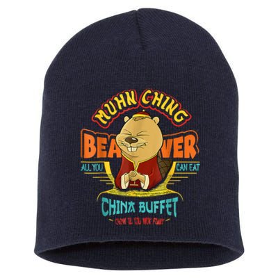 Muhn Ching Beaver All You Can Eat China Buffet Chow Short Acrylic Beanie