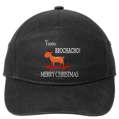 Merry Christmas Brochacho 7-Panel Snapback Hat