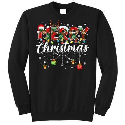 Merry Christmas Buffalo Plaid Family Xmas Sweatshirt