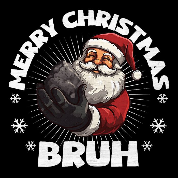 Merry Christmas Bruh Funny Naughty List Coal XMas  Performance Shirt