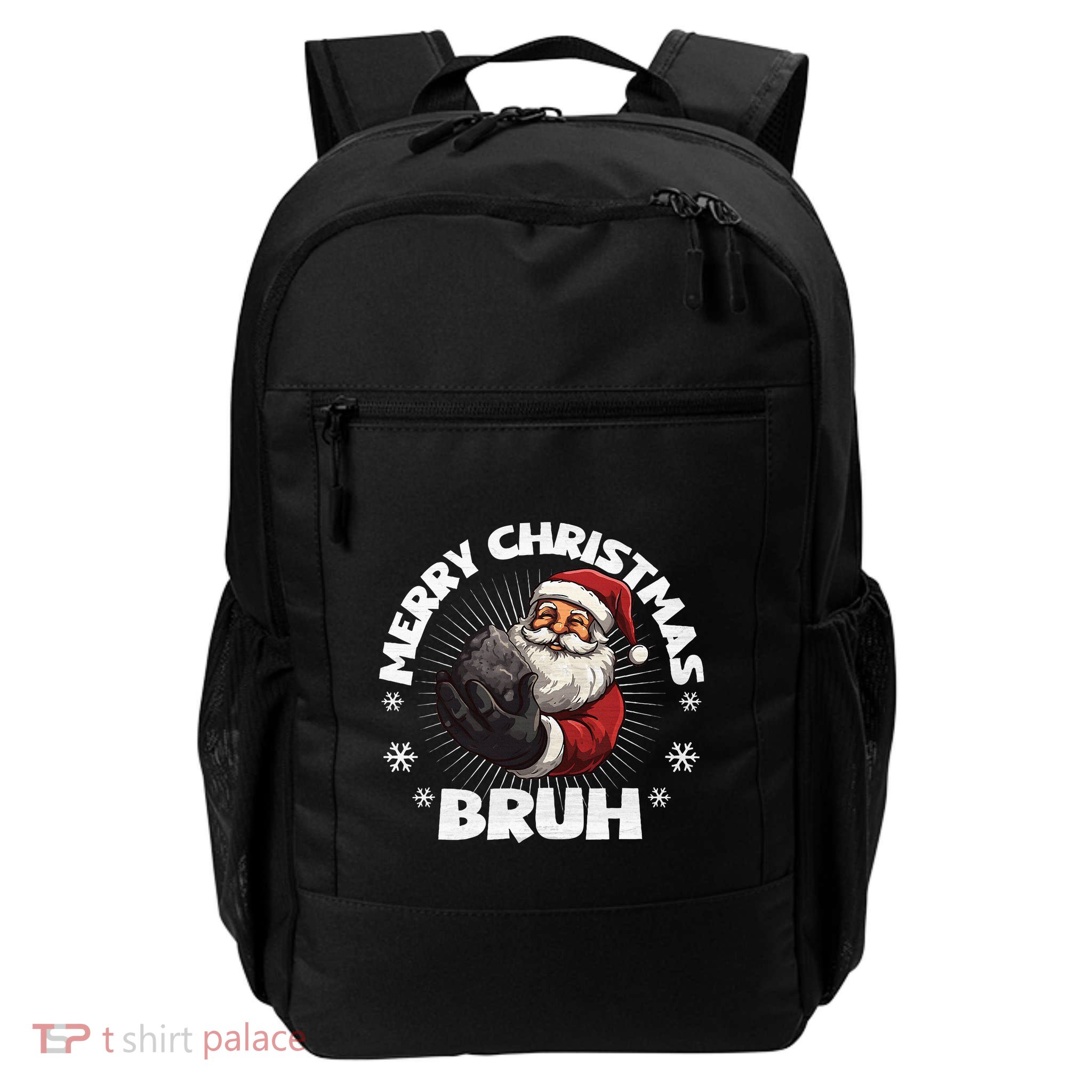 Merry Christmas Bruh Funny Naughty List Coal XMas  Backpack