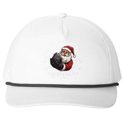 Merry Christmas Bruh Funny Naughty List Coal XMas  Snapback Five-Panel Rope Hat