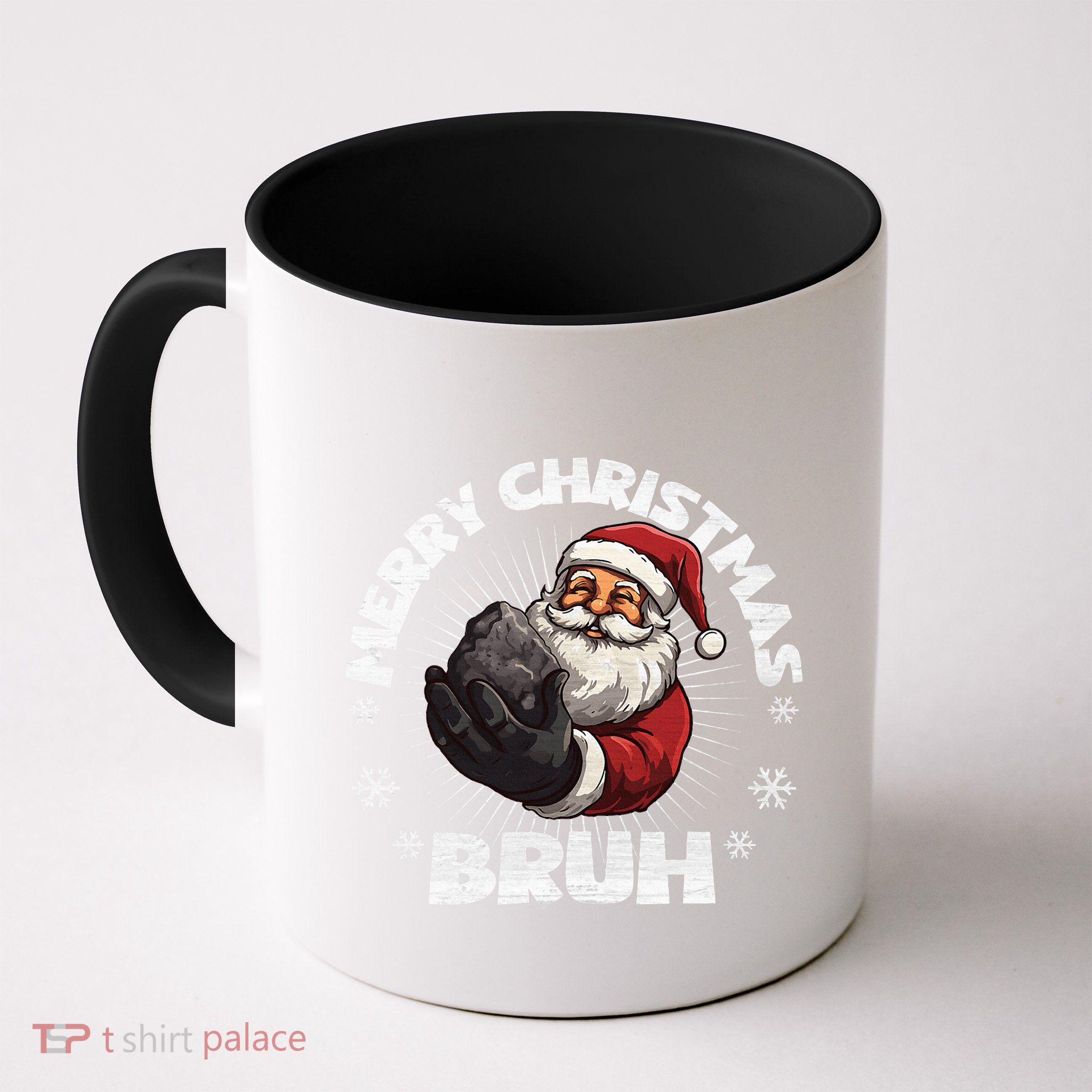 Merry Christmas Bruh Funny Naughty List Coal XMas  Mug