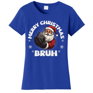 Merry Christmas Bruh Funny Naughty List Coal XMas  Women's T-Shirt