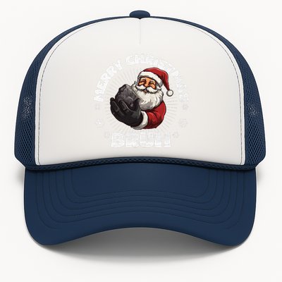 Merry Christmas Bruh Funny Naughty List Coal XMas  Trucker Hat