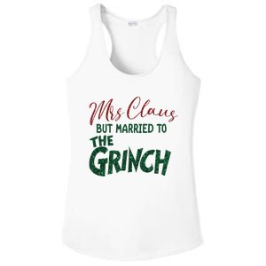 Mrs. Claus But Married To The Grinc Married Christmas Ladies PosiCharge Competitor Racerback Tank