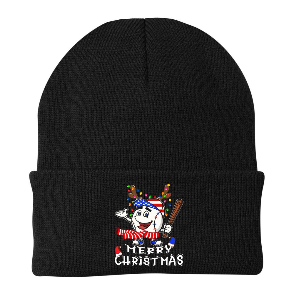 Merry Christmas Baseball For Boys Tollder Ball Santa Pajama Beanie
