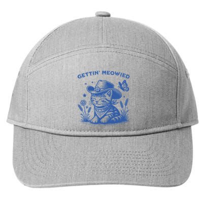 Meowdy Cat Bachelorette Party Cowgirl Cowboy Bridal Squad 7-Panel Snapback Hat