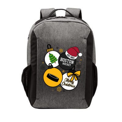 Merry Christmas Boston Hockey Est 1924 Vector Backpack