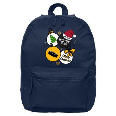 Merry Christmas Boston Hockey Est 1924 16 in Basic Backpack